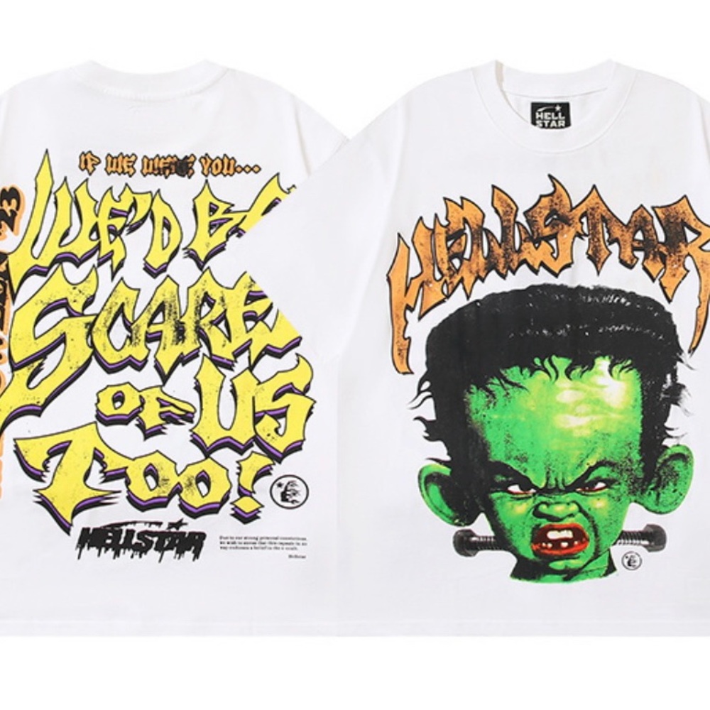 Hellstar White Graphic Tee